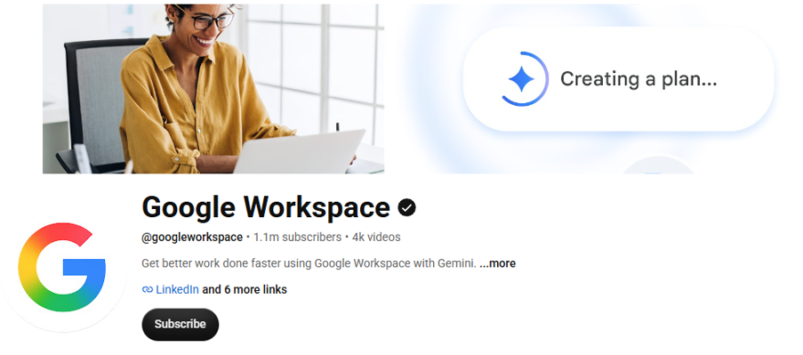 Google Workspace image from Youtube